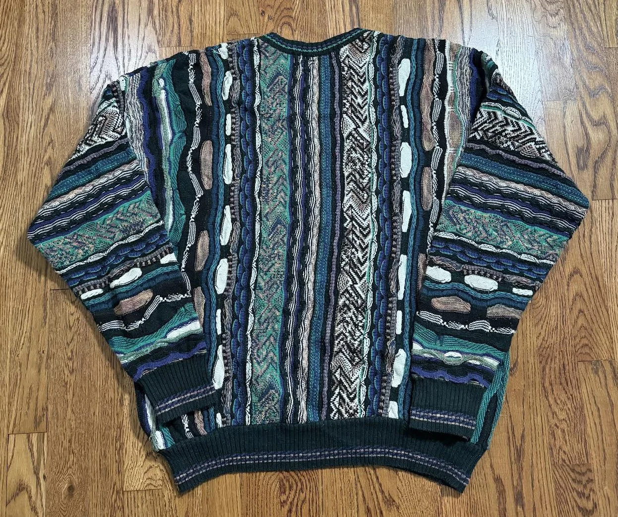 トップス BRANDINID le collezioni Skipperneck Knit Vintage Brandini Le Collezioni Colorful Sweater (Size L